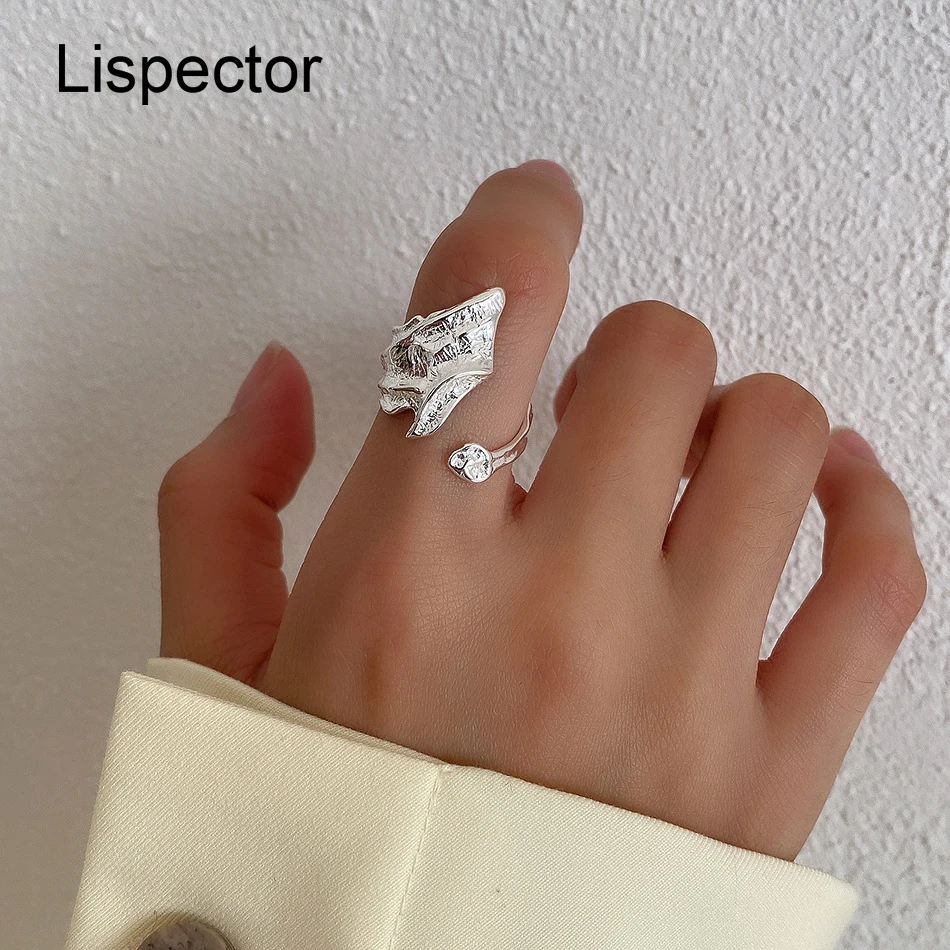 Lispector 925 Sterling Silver Korean Irregular Texture Wrap Ring for Women Rock Hip Hop Party Wide Ring Unisex Statement Jewelry
Lispector 925 Sterling Silver Korean Irregular Texture Wrap Ring for Women Rock Hip Hop Party Wide Ring Unisex Statement Jewelry