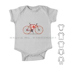 Love Bike , Love Canada Newborn Baby Clothes Rompers Cotton Jumpsuits Canada Bikes Cycling Bicycles Fixie Fixed Gear Vintage