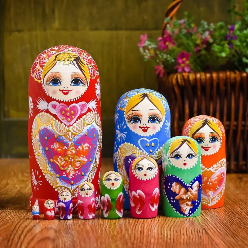 10 слоев/комплект матрешка деревянная матрешка Настольный DecorChildren рождественские подарки J60B
10 слоев/комплект матрешка деревянная матрешка Настольный DecorChildren рождественские подарки J60B