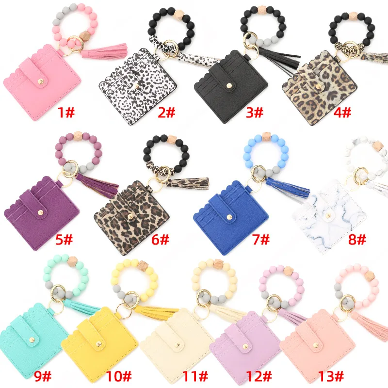 Leopard PU Leather Wallet Card Bangles Keychain Bag Key Chain Bangle Bracelet Key Rings
Leopard PU Leather Wallet Card Bangles Keychain Bag Key Chain Bangle Bracelet Key Rings