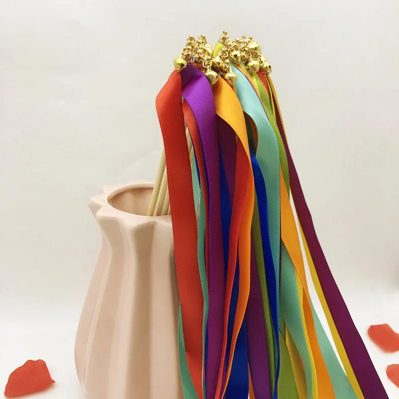 6 Color Style Coloured Ribbon Festival Celebration Fairy Stick Magic Wand Wedding Garland Silk Ribbon Bride To Be Decor
6 Color Style Coloured Ribbon Festival Celebration Fairy Stick Magic Wand Wedding Garland Silk Ribbon Bride To Be Decor