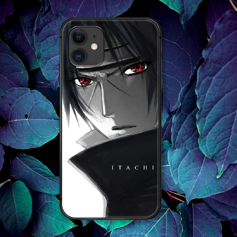 

Anime N-Naruto Akatsuki Kakashi Itachi Phone Case For IPhone 4 4s 5 5S SE 5C 6 6S 7 8 Plus X XS XR 11 12 Mini Pro Max 2020 black
