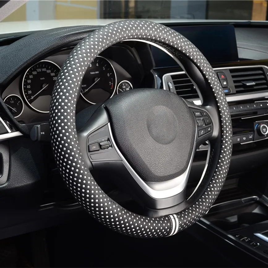 Противоскользящий кожаный чехол на руль для Haval F7, Bmw I3, Vw Scirocco, чехлы рулевого колеса автомобиля
Противоскользящий кожаный чехол на руль для Haval F7, Bmw I3, Vw Scirocco, чехлы рулевого колеса автомобиля
