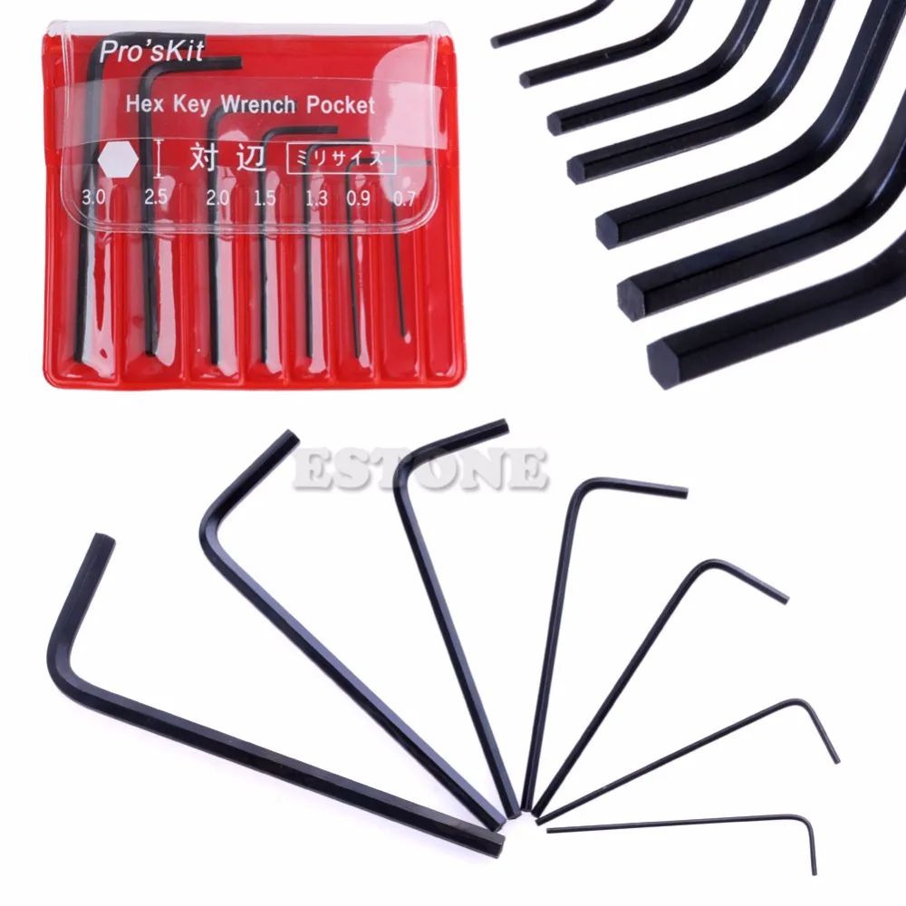 7x Mini Hex Allen Wrench Micro 0.7mm-3mm Hexagon Hex Allen Key Set Wrench Screwdriver Tool Kit New 2017
7x Mini Hex Allen Wrench Micro 0.7mm-3mm Hexagon Hex Allen Key Set Wrench Screwdriver Tool Kit New 2017