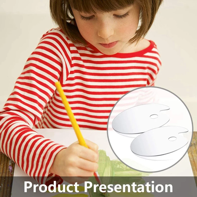 4Pcs Oval Acrylic Non-Stick Clear Paint Palette Mixing Tray Palette for DIY Art Craft Painting 
4Pcs Oval Acrylic Non-Stick Clear Paint Palette Mixing Tray Palette for DIY Art Craft Painting