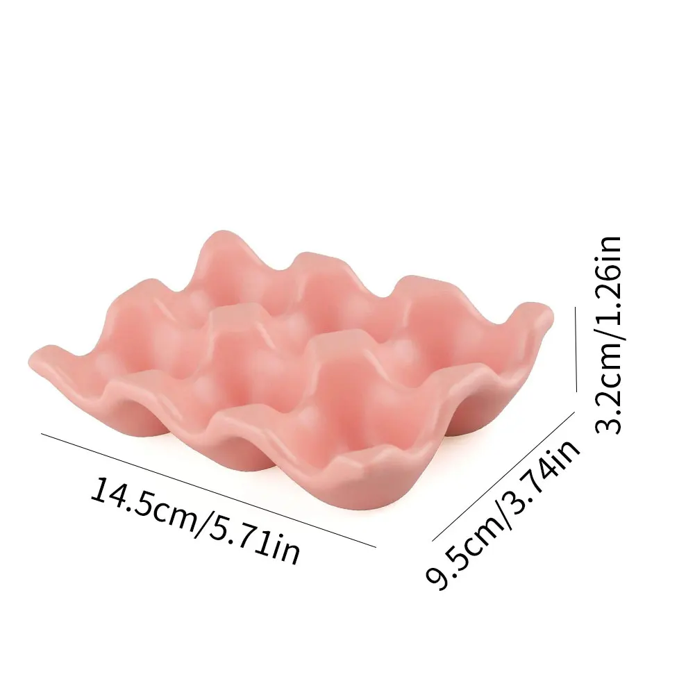 Egg Tray Ceramic Egg Holder Egg Storage Container Porcelain Dispenser Organizer Anti-Slip 6 Grids For Kitchen Countertop Fridge
Egg Tray Ceramic Egg Holder Egg Storage Container Porcelain Dispenser Organizer Anti-Slip 6 Grids For Kitchen Countertop Fridge