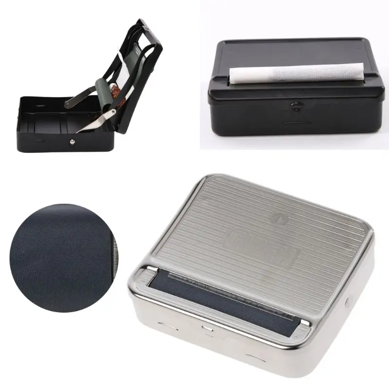Roller Tobacco Box 70mm Metal Automatic Cigarette Smoking Rolling Machine New 
Roller Tobacco Box 70mm Metal Automatic Cigarette Smoking Rolling Machine New