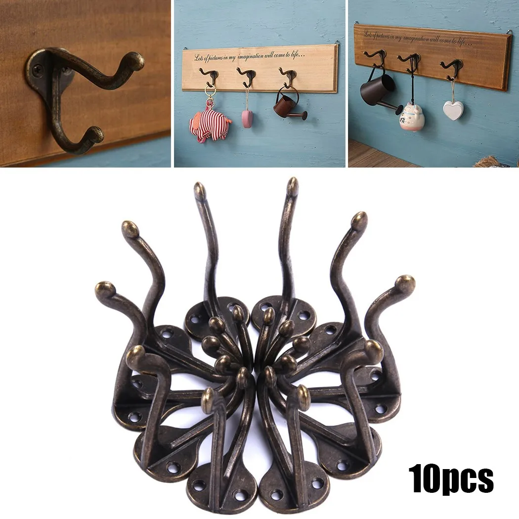 10pc Clothes Hook Wall Mounted Hook Hanger High Quality Alloy Single Rack Double Hole For Clothes Coat Keys Hanging
10pc Clothes Hook Wall Mounted Hook Hanger High Quality Alloy Single Rack Double Hole For Clothes Coat Keys Hanging