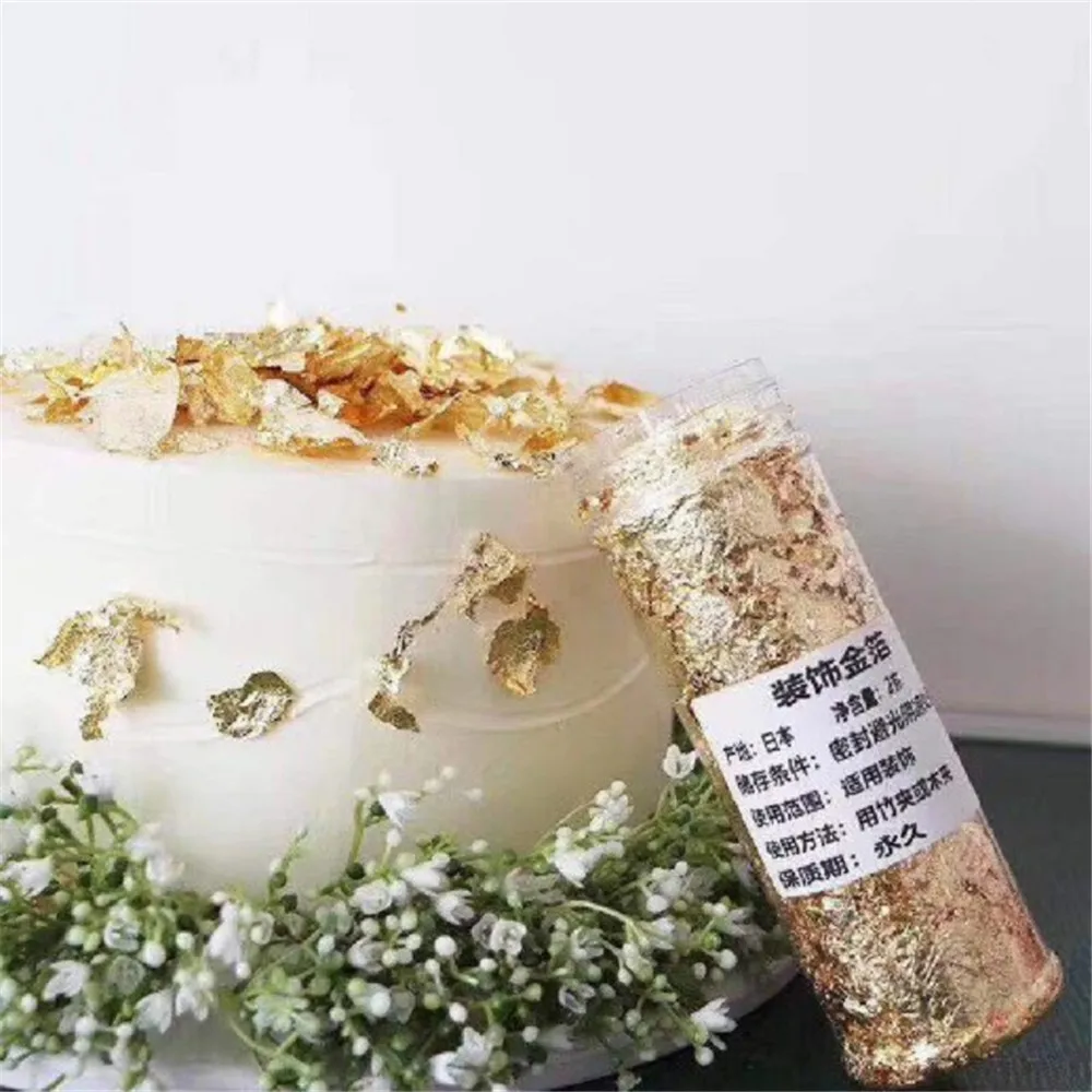 Cake Decorative Gold Foil Fragments Hot Stamping Flakes West Point Baked Mousse Cake Painting Diy Decoration (not Edible)
Cake Decorative Gold Foil Fragments Hot Stamping Flakes West Point Baked Mousse Cake Painting Diy Decoration (not Edible)