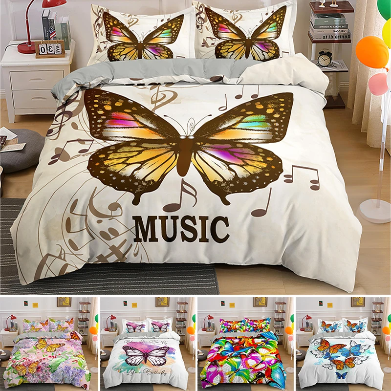 Beautiful Butterfly Single Double King Queen Duvet Cover With 1/2pcs Pillowcase Bedding Set Party Festivel Decoration Bed Sets
Beautiful Butterfly Single Double King Queen Duvet Cover With 1/2pcs Pillowcase Bedding Set Party Festivel Decoration Bed Sets