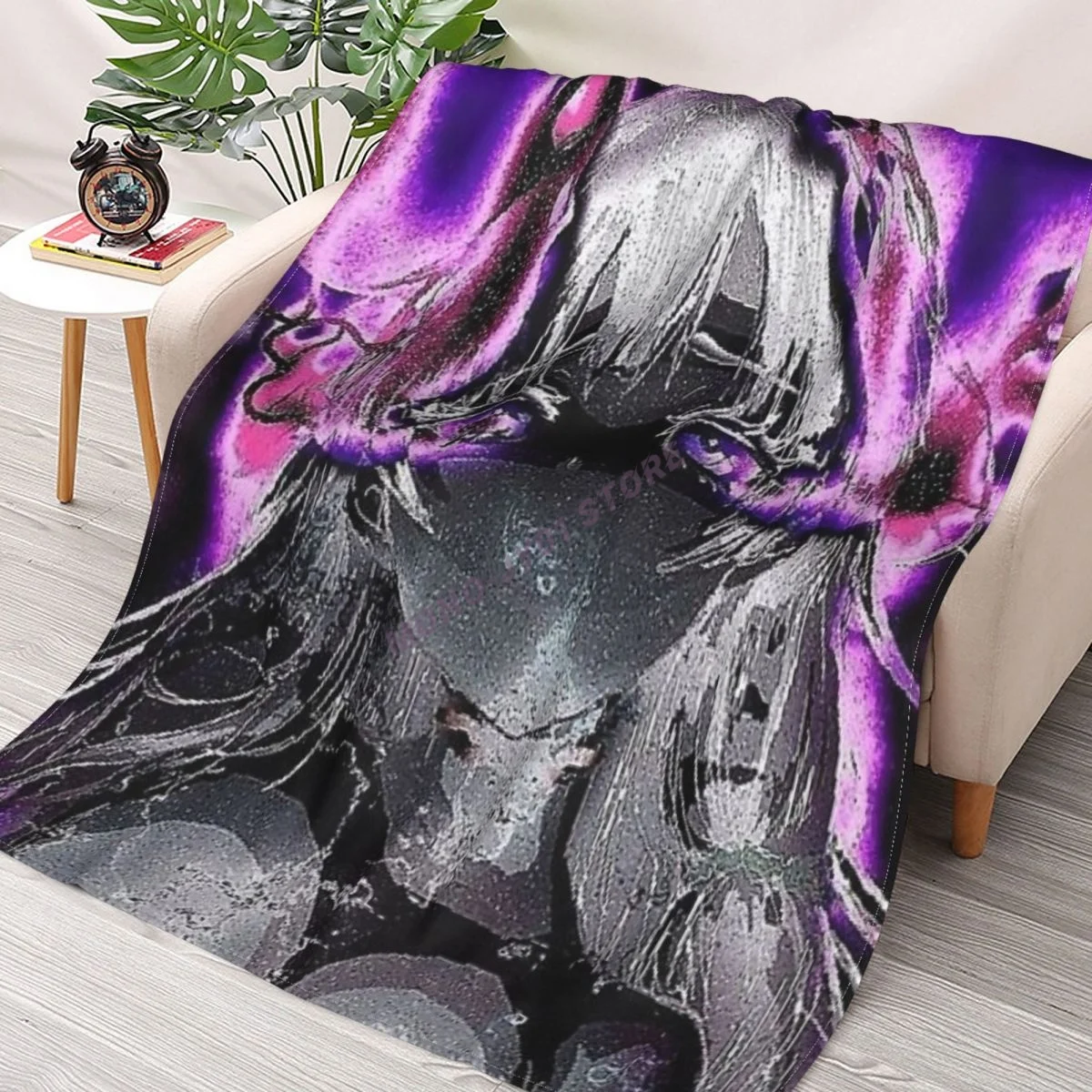 Anime Girl Purple And Black Aesthetic Throw Blanket Sherpa Blanket cover Bedding soft Blankets
Anime Girl Purple And Black Aesthetic Throw Blanket Sherpa Blanket cover Bedding soft Blankets