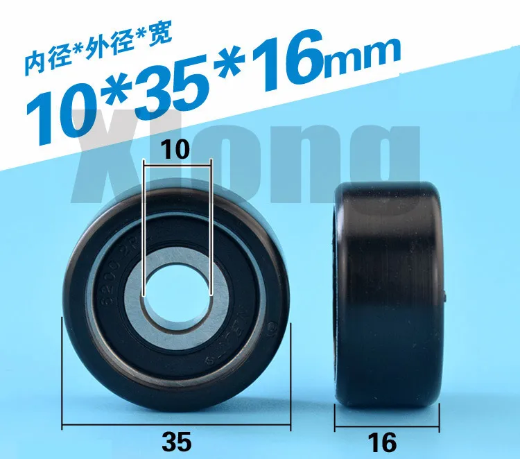 4pcs 10*35*16mm Pom Bearing Pulley Plane Roller PA66 Nylon Wheel 6200 Silent Bearing Plastic Roller
4pcs 10*35*16mm Pom Bearing Pulley Plane Roller PA66 Nylon Wheel 6200 Silent Bearing Plastic Roller