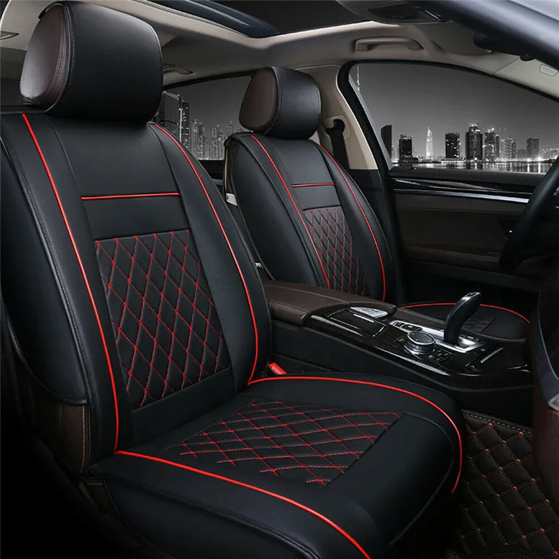 Universal PU Leather Car Seat Cover Cushions Front Black with Red Stitching Seat Cover Leather Car Seat Cover Car cushion
Universal PU Leather Car Seat Cover Cushions Front Black with Red Stitching Seat Cover Leather Car Seat Cover Car cushion