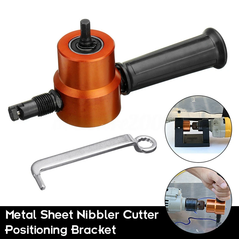 Professional Plate Open Hole Drill Cutting Tool Nibble Metal Cutter Double Head Sheet Nibbler Metal Cutter Drill Tool Attachment 
Professional Plate Open Hole Drill Cutting Tool Nibble Metal Cutter Double Head Sheet Nibbler Metal Cutter Drill Tool Attachment