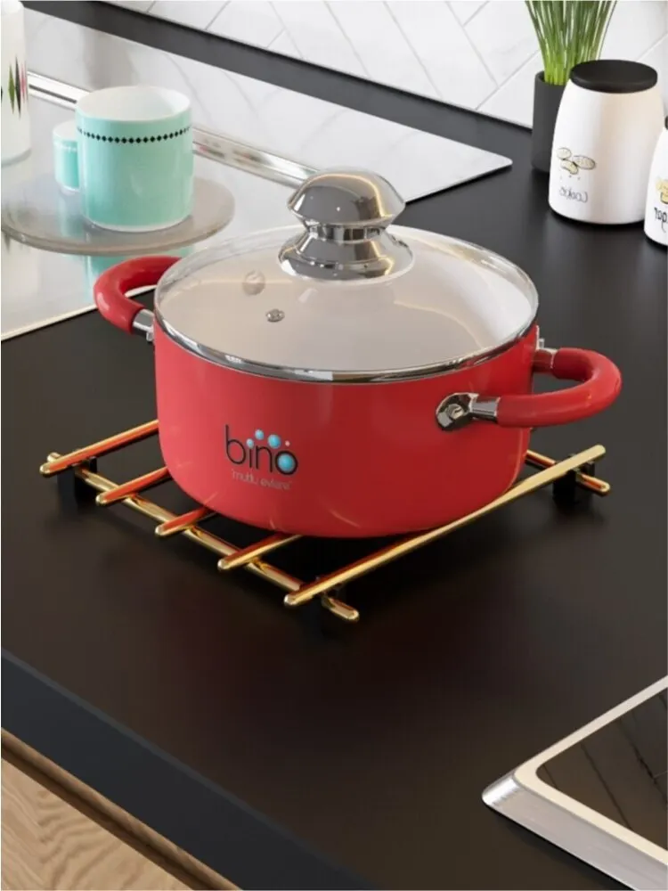 Gold Plated Teapot Cookware Pan Coaster Tablemat Trivet Bino Stainless Steel Series
Gold Plated Teapot Cookware Pan Coaster Tablemat Trivet Bino Stainless Steel Series