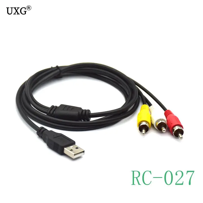 USB 2.0 Male to 3 RCA Male Coverter Stereo Audio Video Television Wire AV A/V TV
USB 2.0 Male to 3 RCA Male Coverter Stereo Audio Video Television Wire AV A/V TV