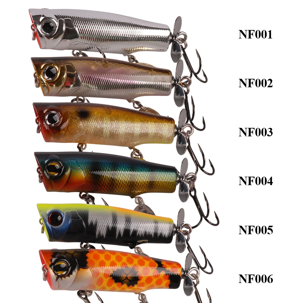 Smart 70mm 12.2g Top Water Popper Fishing Lure Artificial Bait Hard Rotating Tail Fishing Tackle Gear Peche VMC Hooks Wobblers
Smart 70mm 12.2g Top Water Popper Fishing Lure Artificial Bait Hard Rotating Tail Fishing Tackle Gear Peche VMC Hooks Wobblers