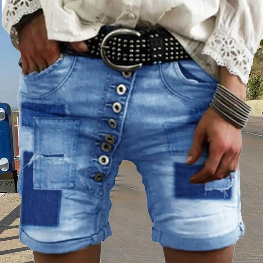 Summer Casual Hot Shorts for Women Pocket High Waist Riped Button Up Female Denim Shorts Jeans Femme 2021 Streetwear
Summer Casual Hot Shorts for Women Pocket High Waist Riped Button Up Female Denim Shorts Jeans Femme 2021 Streetwear
