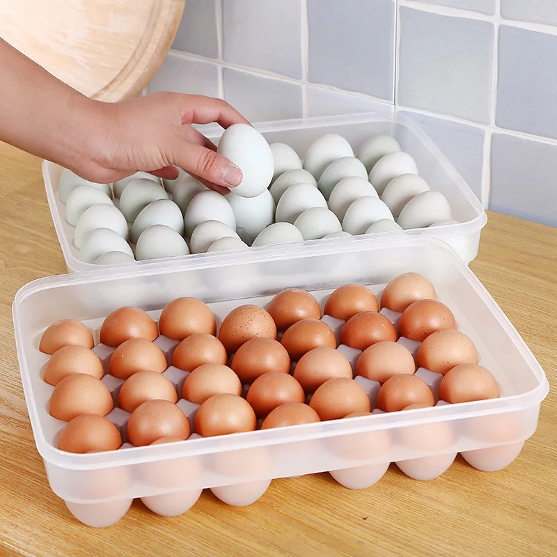 1PCS 34 Grid Kitchen Storage Boxes Egg Food Dumpling Container Crisper Refrigerator Home Organizer Storage Box 34X26X7.5cm
1PCS 34 Grid Kitchen Storage Boxes Egg Food Dumpling Container Crisper Refrigerator Home Organizer Storage Box 34X26X7.5cm