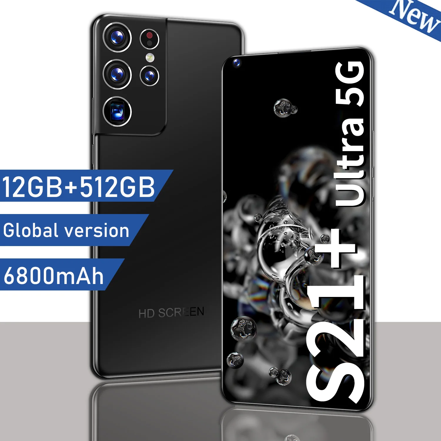 Global version Galaxy S21+Ultra mobile phones 12GB+512GB 7.3 inch smartphones telephone 6800mAh cellphones 24MP+48MP Phones
Global version Galaxy S21+Ultra mobile phones 12GB+512GB 7.3 inch smartphones telephone 6800mAh cellphones 24MP+48MP Phones