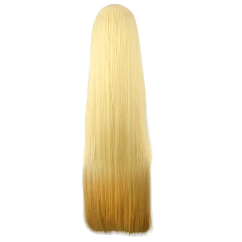 

Game FGO Fate Grand Order Cosplay wigs Ibaraki Douji Wig 100cm yellow Synthetic Hair Halloween Cosplay Ibaraki wig + wig cap