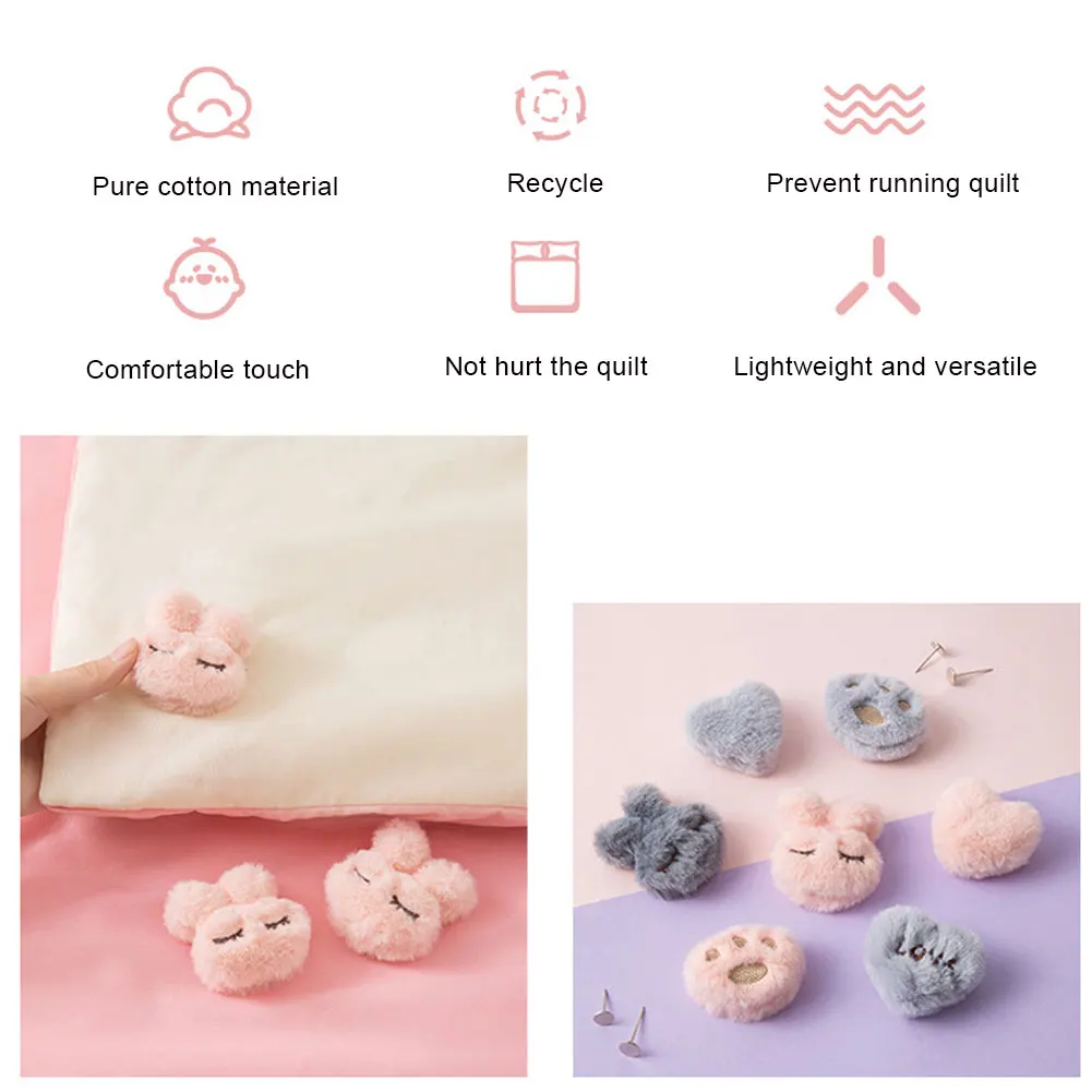 8pcs Lovely Rabbit Claw Shaped Quilt Holder Straps Suspenders Mattress Cover Clips Bed Sheet Anti-slip Grippers
8pcs Lovely Rabbit Claw Shaped Quilt Holder Straps Suspenders Mattress Cover Clips Bed Sheet Anti-slip Grippers