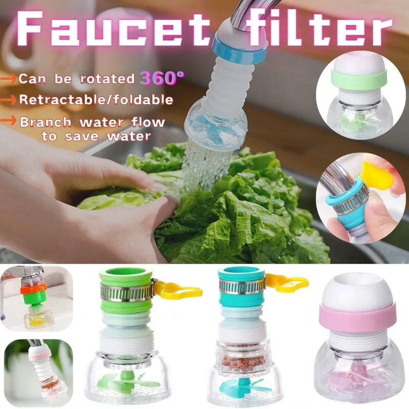 360° Faucet Extender Rotating Adjustable Medical Stone Filter Shower Household Kitchen Splash-proof Water-saving Device 
360° Faucet Extender Rotating Adjustable Medical Stone Filter Shower Household Kitchen Splash-proof Water-saving Device