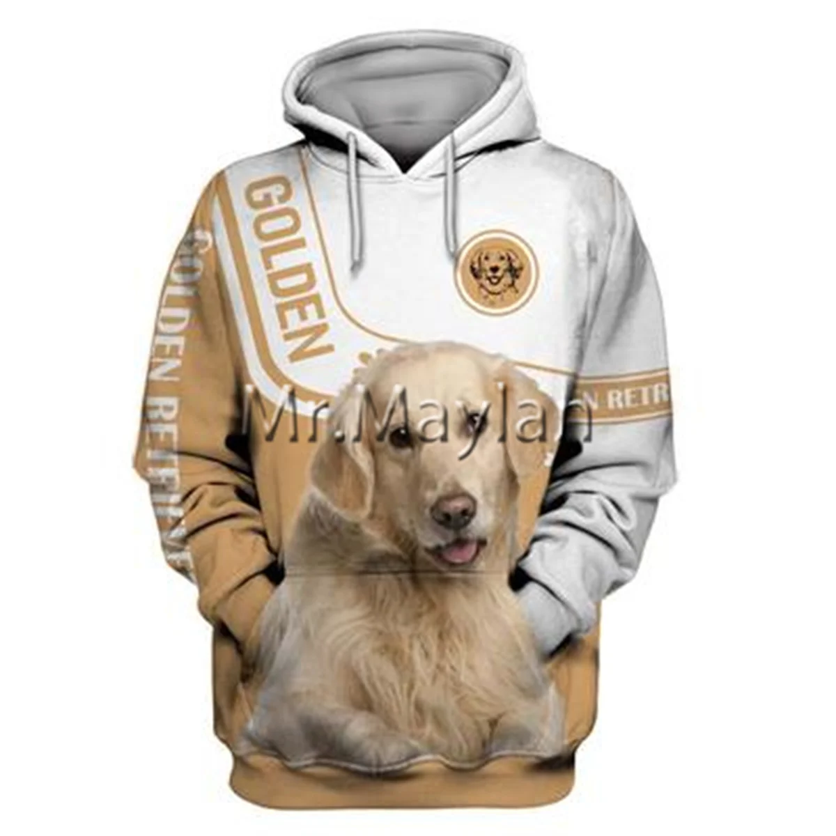 Personality Fashion Animal Golden-Retriever 3D Printed Graphic Hoodie Men/Women Zip Hooded Streetwear Oversized Sweatshirt -A11
Personality Fashion Animal Golden-Retriever 3D Printed Graphic Hoodie Men/Women Zip Hooded Streetwear Oversized Sweatshirt -A11