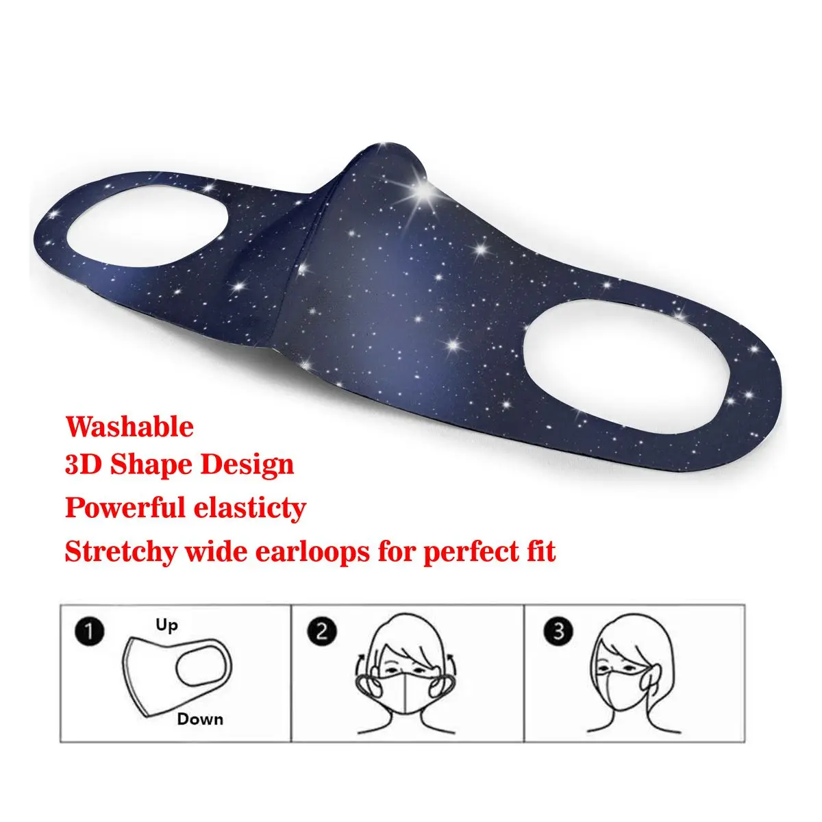 Mouth Mask Night Sky Twinkling Stars Dust Face Masks Cover Washable & Reusable for Adult Student Kids
Mouth Mask Night Sky Twinkling Stars Dust Face Masks Cover Washable & Reusable for Adult Student Kids