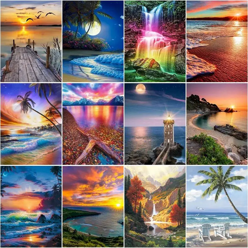 RUOPOTY Frame DIY Painting By Numbers For Adults Seaside Sunset Scenery Acrylic Paint By Numbers Modern Home Wall Art Diy Gift
RUOPOTY Frame DIY Painting By Numbers For Adults Seaside Sunset Scenery Acrylic Paint By Numbers Modern Home Wall Art Diy Gift