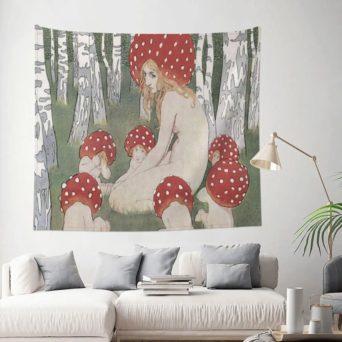 Mother Mushroom With Her Children Tapestry Trippy Decoration Wall Room Home Decor Hanging Living room Kawaii Cute Gift
Mother Mushroom With Her Children Tapestry Trippy Decoration Wall Room Home Decor Hanging Living room Kawaii Cute Gift