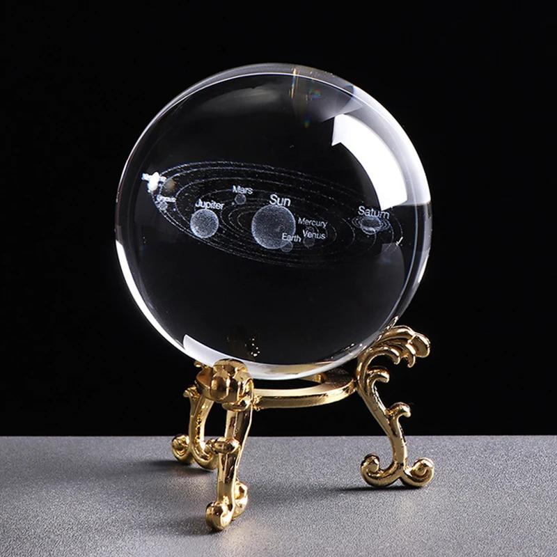 60/80/100mm Crystal Ball 3D Solar System Ball Crystal Globe Planets Model Sphere With LED/Crystal/Silver/Gold Base
60/80/100mm Crystal Ball 3D Solar System Ball Crystal Globe Planets Model Sphere With LED/Crystal/Silver/Gold Base