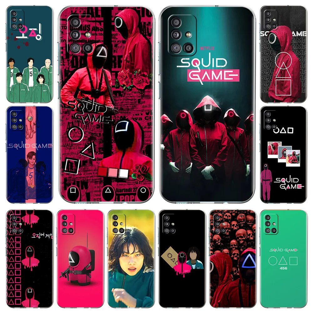 Squid Game 067 456 Luxury Phone Case for Samsung Galaxy A51 A71 A11 A31 A41 M31 A01 A21S Cover Transparent Silicone Soft Shell
Squid Game 067 456 Luxury Phone Case for Samsung Galaxy A51 A71 A11 A31 A41 M31 A01 A21S Cover Transparent Silicone Soft Shell