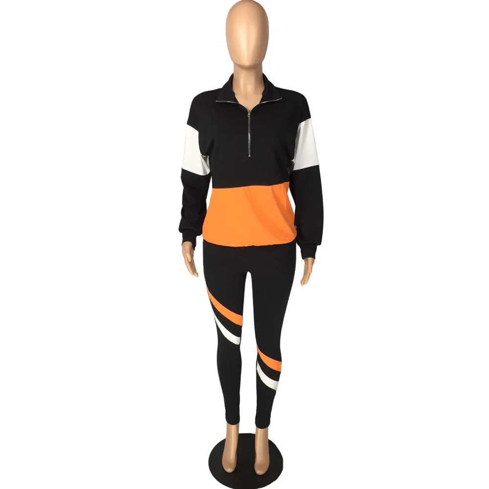 Color Block Splice Two Pieces Suit Women Sporty Long Sleeve Zipper Sweatshirt Tops and Stretchy Legging Female Outfit Streetwear
Color Block Splice Two Pieces Suit Women Sporty Long Sleeve Zipper Sweatshirt Tops and Stretchy Legging Female Outfit Streetwear
