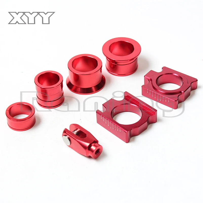 CNC Aluminum Rear Chain Adjuster Axle blocks with wheel busher Spacer sleeve and Brake clevis for CR125 CRF 250X 450R Dirt bike
CNC Aluminum Rear Chain Adjuster Axle blocks with wheel busher Spacer sleeve and Brake clevis for CR125 CRF 250X 450R Dirt bike