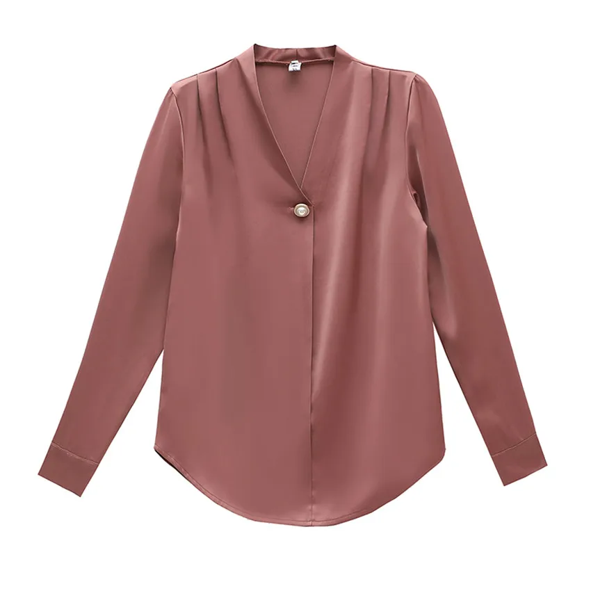 2021New Fashion Women V-Neck Long Sleeve Shirt Elegant Blouse Solid Casual Tee Shirt Femme 3XL Plus Size Blusas Mujer De Moda
2021New Fashion Women V-Neck Long Sleeve Shirt Elegant Blouse Solid Casual Tee Shirt Femme 3XL Plus Size Blusas Mujer De Moda