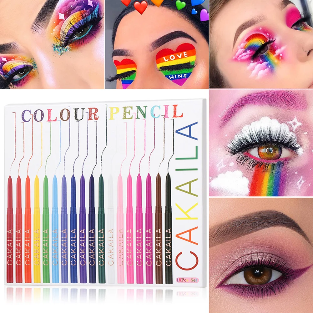 18 Colors Matte Eyeliner Pen Set Waterproof Long Lasting Eyeliner Pencil Highly Pigmented Eye Makeup for Women Cosmetics
18 Colors Matte Eyeliner Pen Set Waterproof Long Lasting Eyeliner Pencil Highly Pigmented Eye Makeup for Women Cosmetics