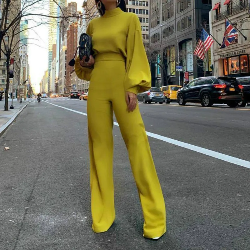 New Turtleneck Jumpsuit Autumn Female Solid Polyester Playsuit Overalls S-XL 3 Color Women Spring Long Sleeve Wide Leg Jumpsuits
New Turtleneck Jumpsuit Autumn Female Solid Polyester Playsuit Overalls S-XL 3 Color Women Spring Long Sleeve Wide Leg Jumpsuits