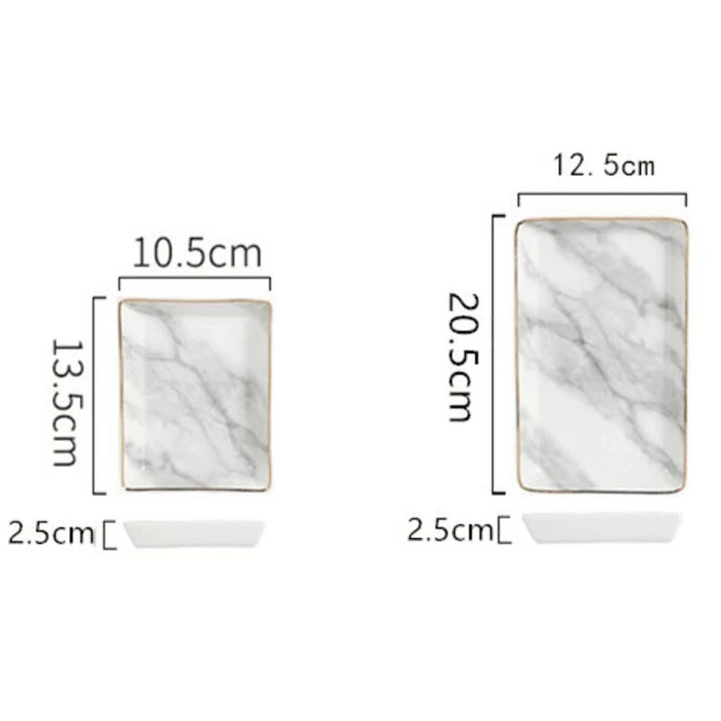 Ceramic Storage Tray Nordic Style Rectangular Marble Pattern Practical Decoration Jewelry Display Tray
Ceramic Storage Tray Nordic Style Rectangular Marble Pattern Practical Decoration Jewelry Display Tray