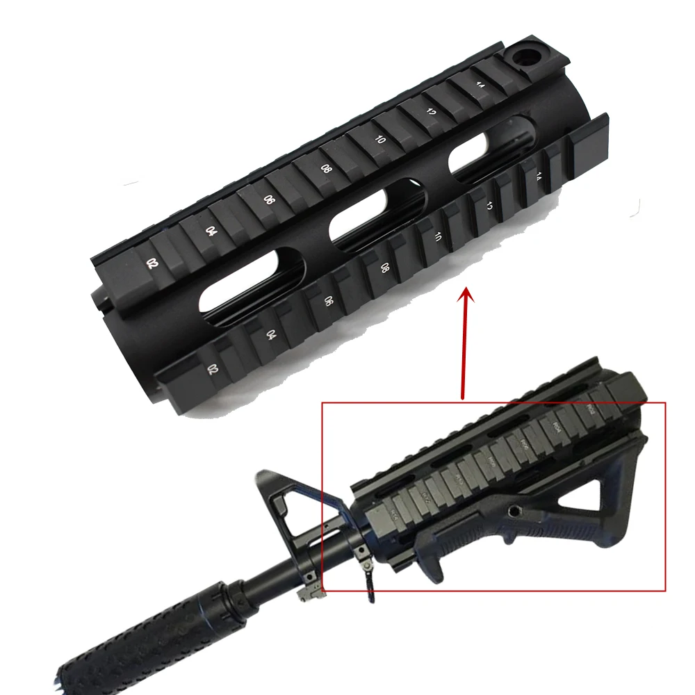 Tactical AR-15 M4 Rifle Handguard Length 7" Handguard Picatinny Quad RailFor Hunting Aluminum Shooting Accessories 
Tactical AR-15 M4 Rifle Handguard Length 7" Handguard Picatinny Quad RailFor Hunting Aluminum Shooting Accessories