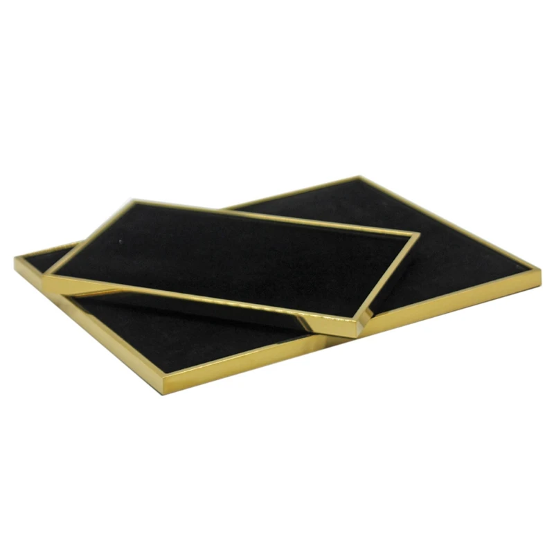 Stainless Steel Jewelry Tray Display Jewelry Flannel Tray Golden Shiny Jewelry Tray
Stainless Steel Jewelry Tray Display Jewelry Flannel Tray Golden Shiny Jewelry Tray