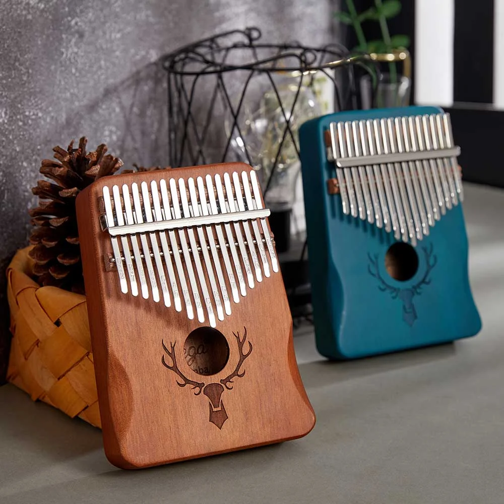 Kalimba 17 клавиш большой палец пианино красное дерево mbira Музыкальные инструменты