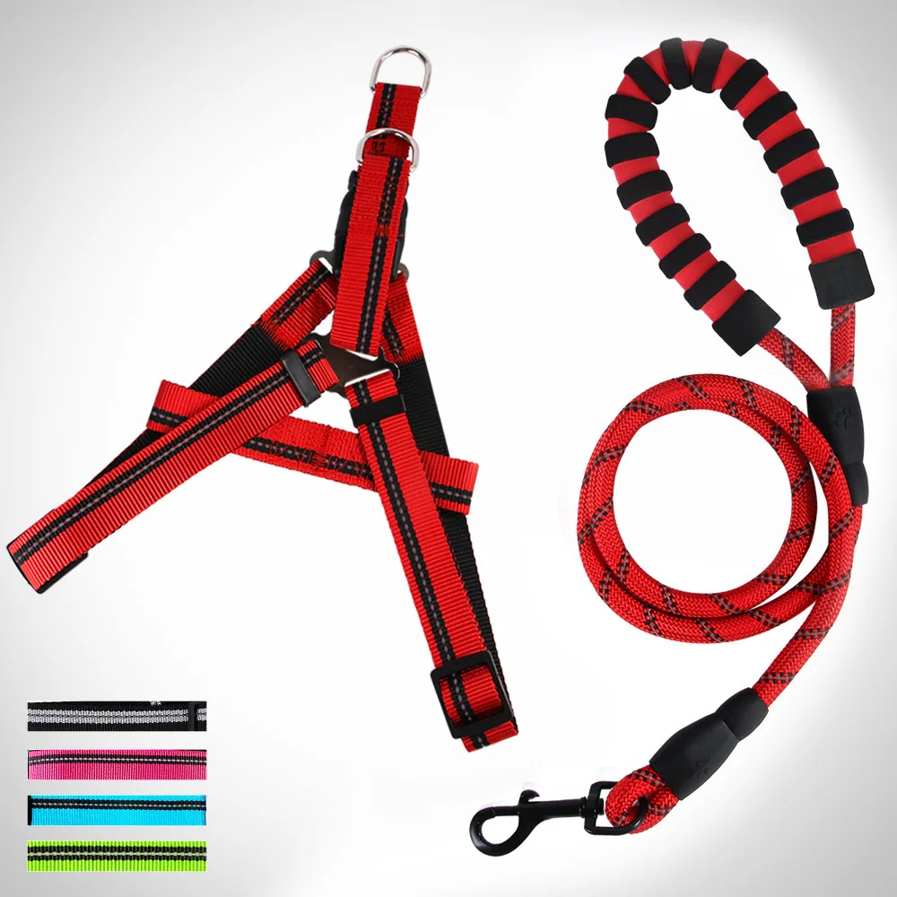 Small Medium and Large Dog Nylon Reflective Rope Durable Leash Walk Chest Back Collar Strengthen Traction Harness Pet Supplies
Small Medium and Large Dog Nylon Reflective Rope Durable Leash Walk Chest Back Collar Strengthen Traction Harness Pet Supplies