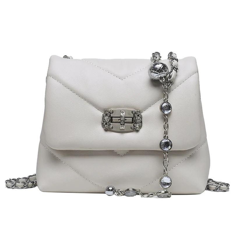 Elegant Female Small Crossbody Bag 2021 New Quality Soft PU Leather Women's Handbag Diamond Lock Chain Shoulder Messenger Bag
Elegant Female Small Crossbody Bag 2021 New Quality Soft PU Leather Women's Handbag Diamond Lock Chain Shoulder Messenger Bag