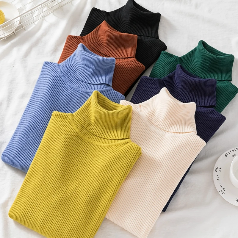 Korean Turtleneck Full Sweater Women's 2020 New Autumn Winter Short Padded Long Sleeve Slim Fit Knit Sweater women pullovers
Korean Turtleneck Full Sweater Women's 2020 New Autumn Winter Short Padded Long Sleeve Slim Fit Knit Sweater women pullovers