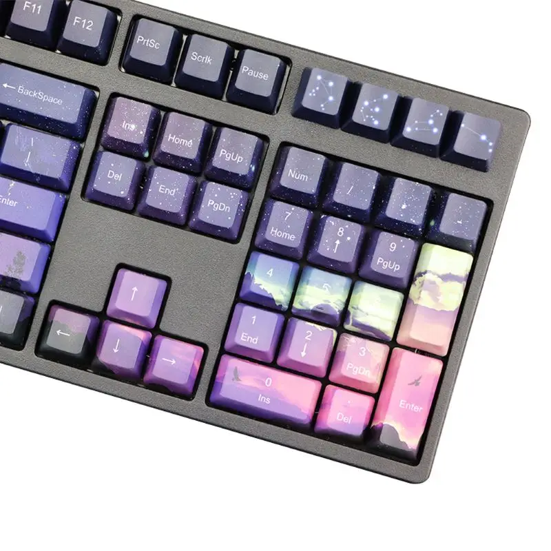 5 Sides Dye-subbed OEM PBT Keycap Mechanical Keyboard Keycaps Purple Dawn Light
5 Sides Dye-subbed OEM PBT Keycap Mechanical Keyboard Keycaps Purple Dawn Light