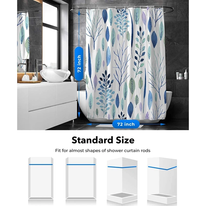 Floral Shower Curtain,Tropical Shower Curtain,Waterproof Fabric Shower Curtain for Bathroom with 12 Plastic Hooks
Floral Shower Curtain,Tropical Shower Curtain,Waterproof Fabric Shower Curtain for Bathroom with 12 Plastic Hooks