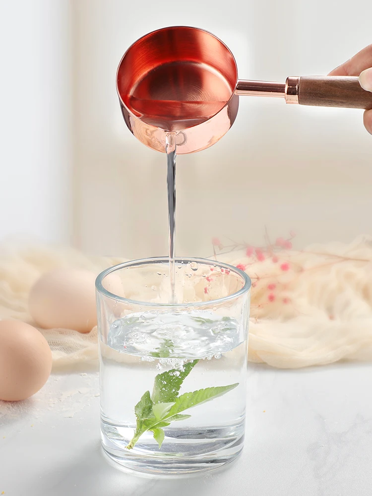 304 Stainless Steel Rose Gold Measuring Spoon Creative Capacity Measuring Spoon Quantitative Spoon Baking Tool 4-Piece Set
304 Stainless Steel Rose Gold Measuring Spoon Creative Capacity Measuring Spoon Quantitative Spoon Baking Tool 4-Piece Set
