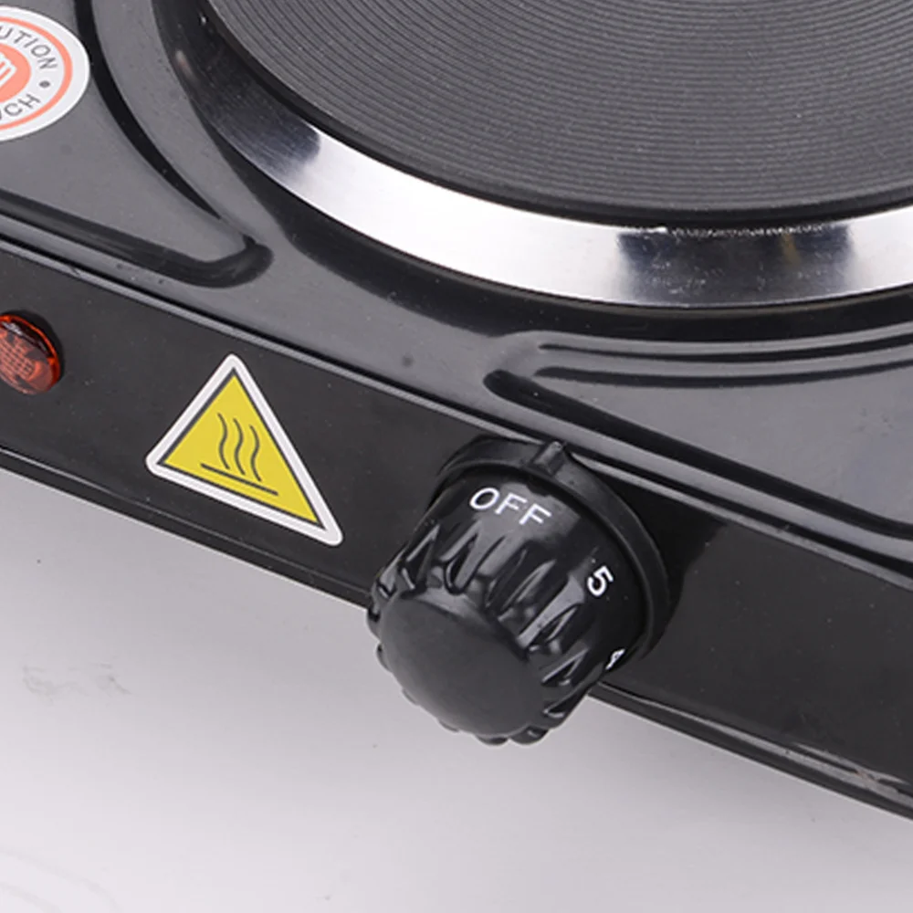 Lightweight Portable 1000W Single Burner Multi-Functional 0-5 Settings Electric Stove With Plug White