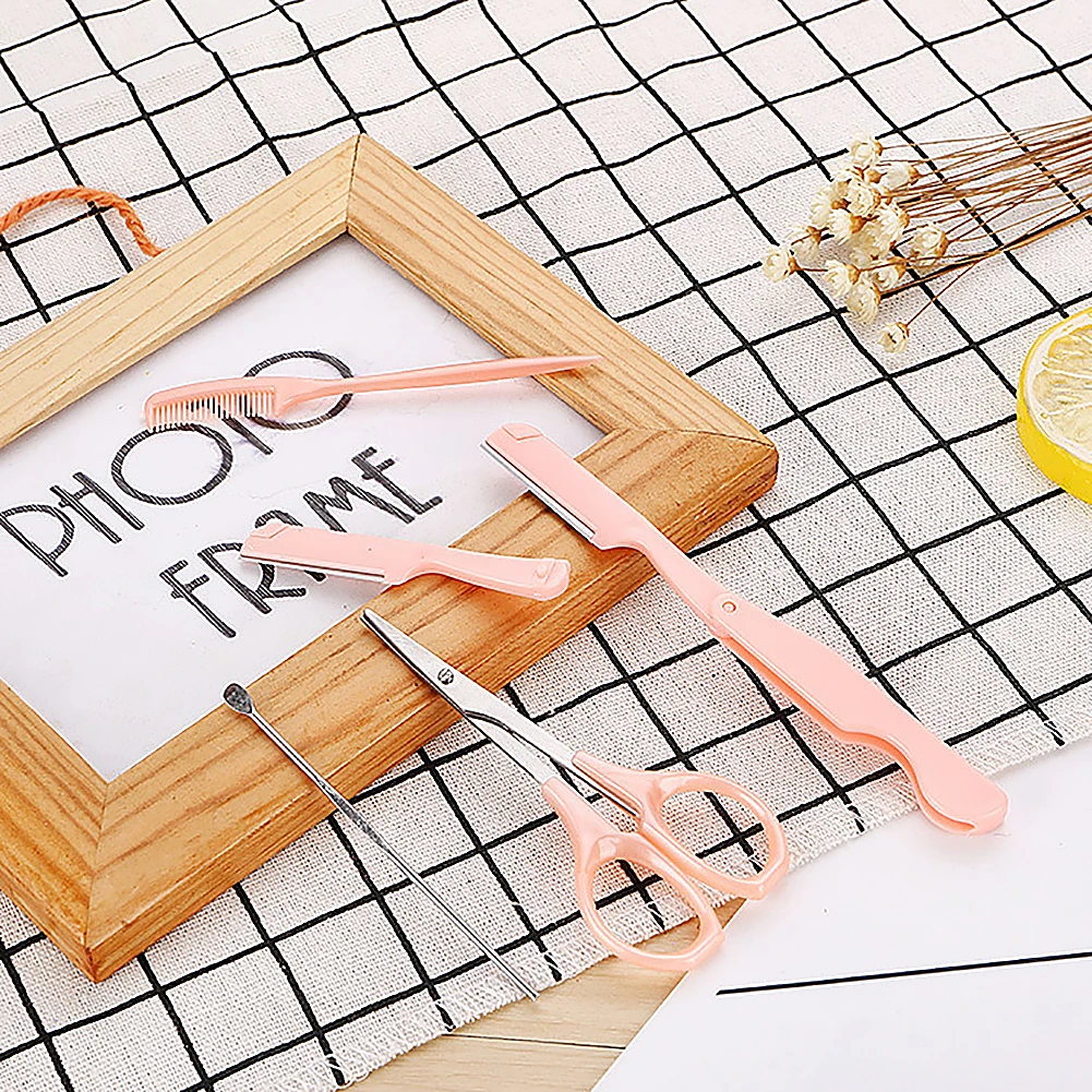 Blade Eyebrow Face Hair Removal Razor Trimmer Shaper Shaver Scissor Comb Hair Shaver Remover Blade Epilator Makeup Tool Kit
Blade Eyebrow Face Hair Removal Razor Trimmer Shaper Shaver Scissor Comb Hair Shaver Remover Blade Epilator Makeup Tool Kit